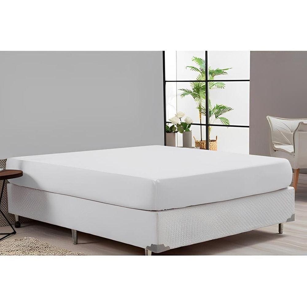 05 Lençol Cama Casal Queen Avulso C/Elástico Premiun Liso
