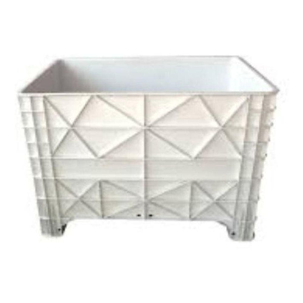 Caixa Plastica 370L Cor Branca Sem Tampa