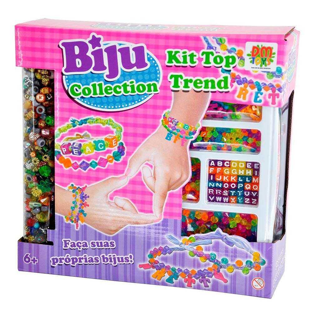 Kit Bijuterias Infantil - Kit Top Trend - Biju Collection - DM Toys