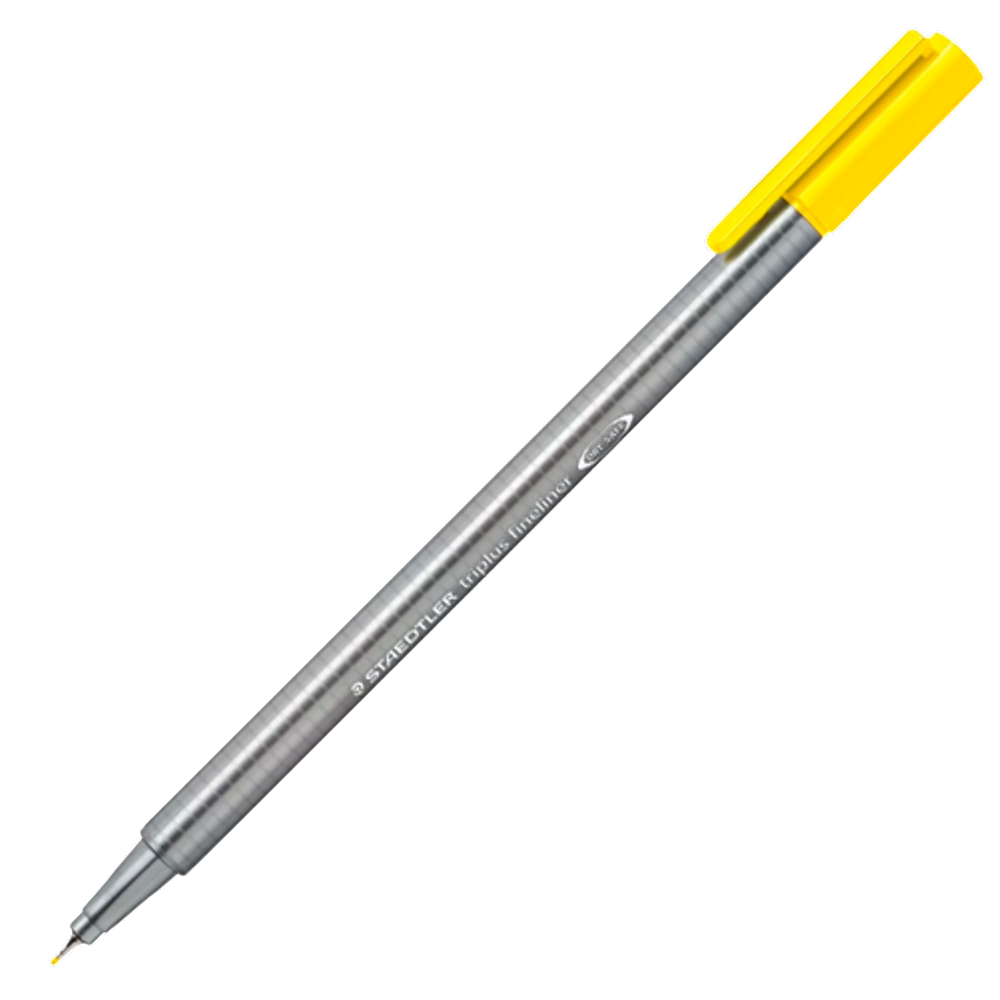 Caneta fineliner 0.3mm Triplus 334-1 Amarelo Staedtler