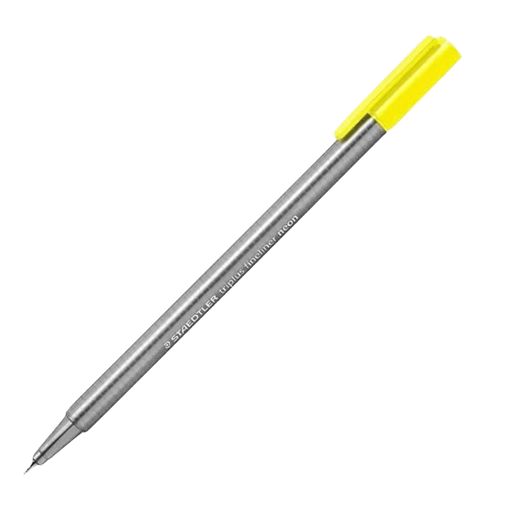 Caneta fineliner 0.3 Triplus 334-101 Amarelo Neon Staedtler