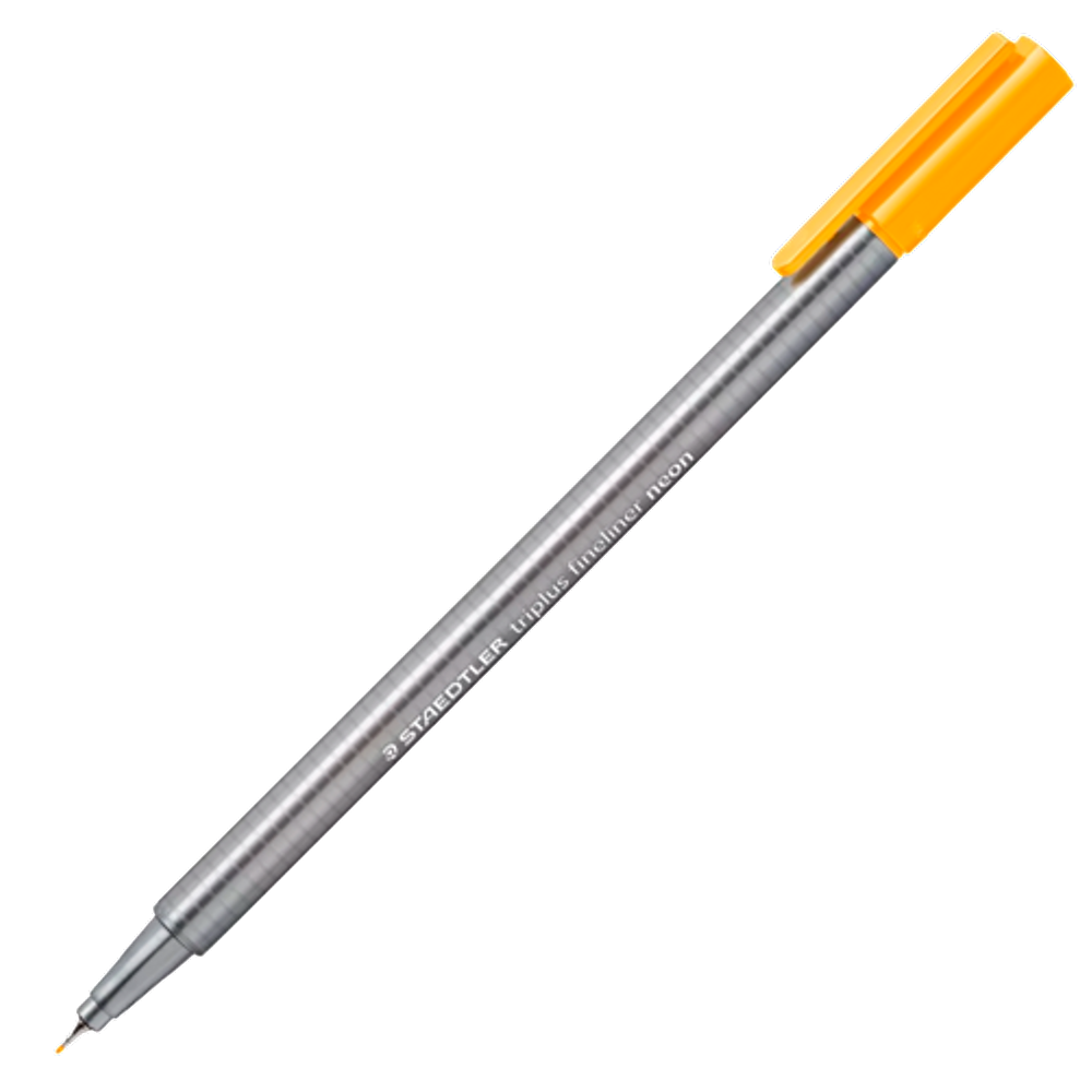 Caneta fineliner 0.3 Triplus 334-401 Laranja Neon Staedtler