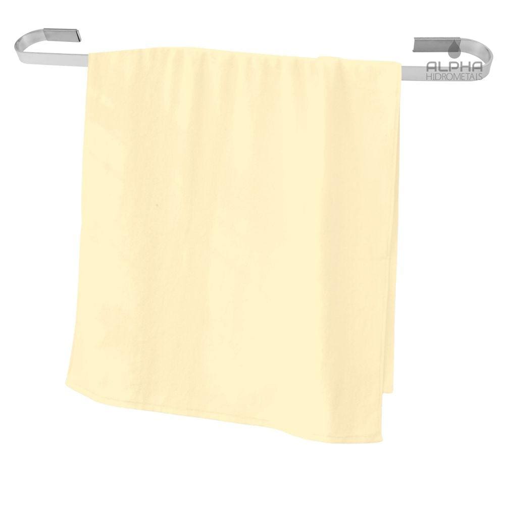 Suporte Porta Toalha Banho Parede Banheiro Quadrado Cromado