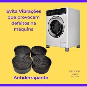 Pés Máquina Lavar Roupa Secadora Suporte Proteção Borracha