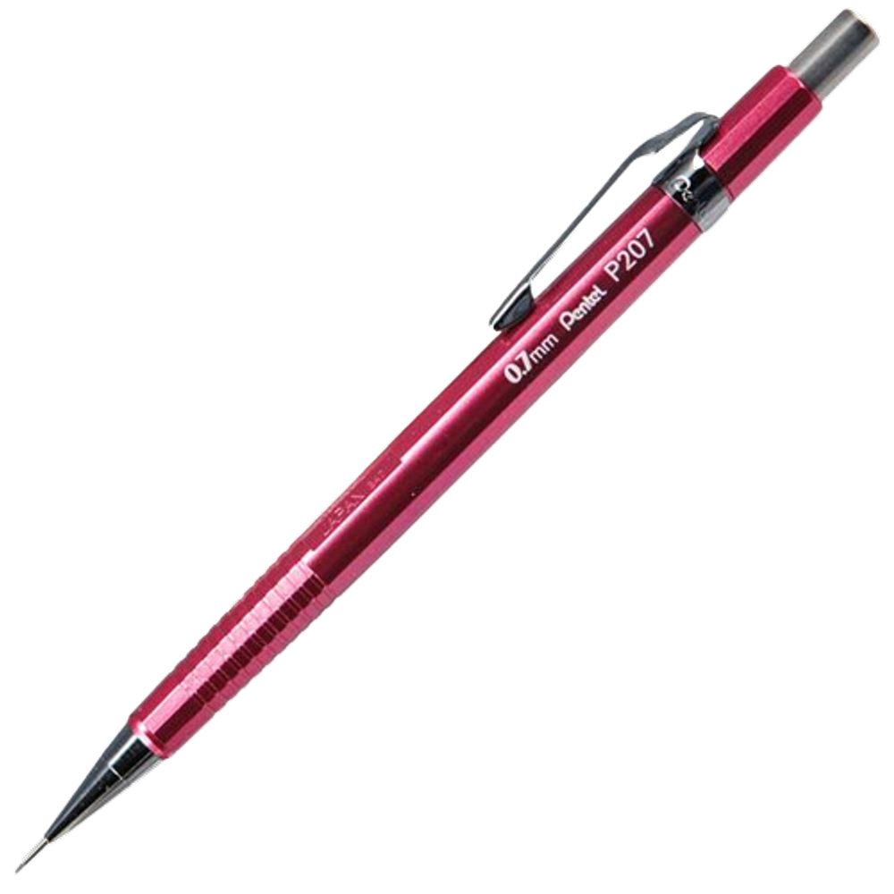 Lapiseira técnica Pentel 0.7mm Sharp P200 Rosa metálico