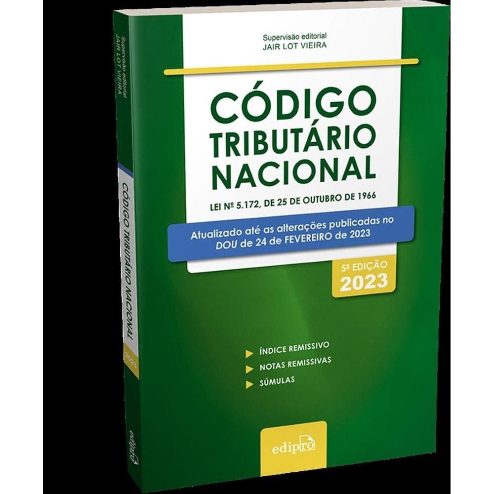 Código tributário nacional 2023