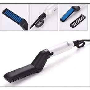 Chapinha Prancha Barba Escova Quente Masculina Barba Bivolt