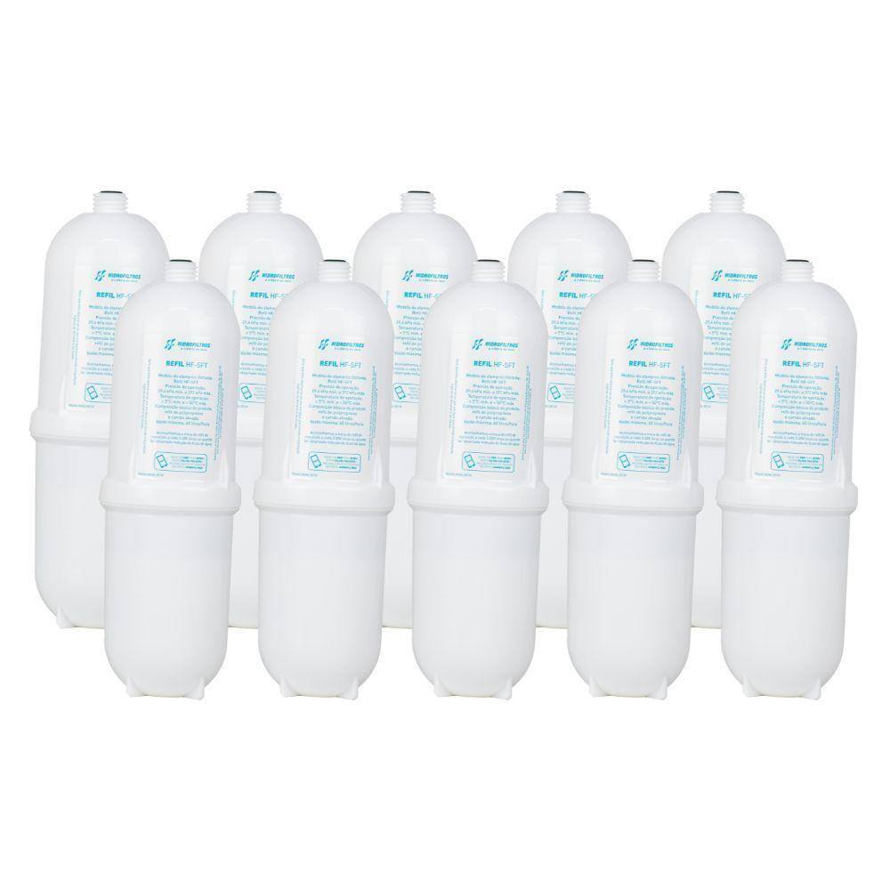Kit 10 Refil Vela Filtro Purificador Água Bebedouro Soft
