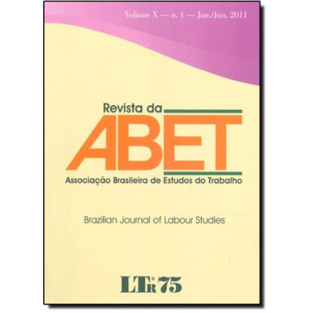 Revista Da Abet - Vol. - Associacao Brasileira De