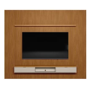 Painel Ripado Decorativo Sala Quarto 141x250cm Prime Plus L06 Nature Fosco - Mpozenato