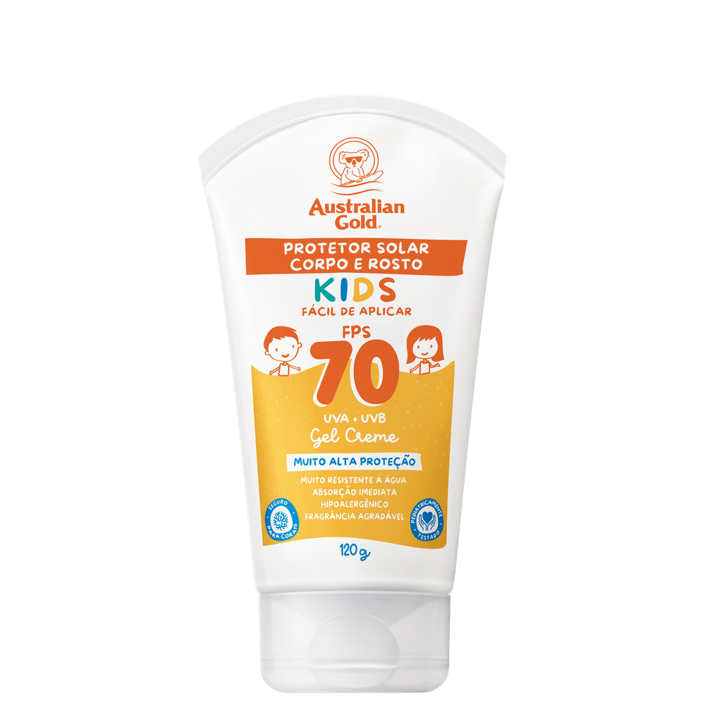 Australian Gold Kids FPS 70 - Protetor Solar Corporal 120g