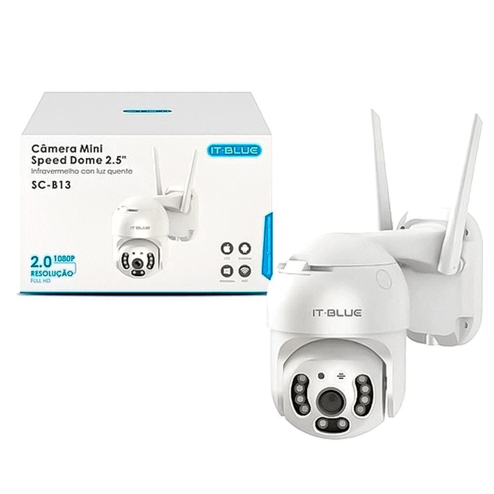 Câmera Mini IP Wifi 1080p (2 Antenas)