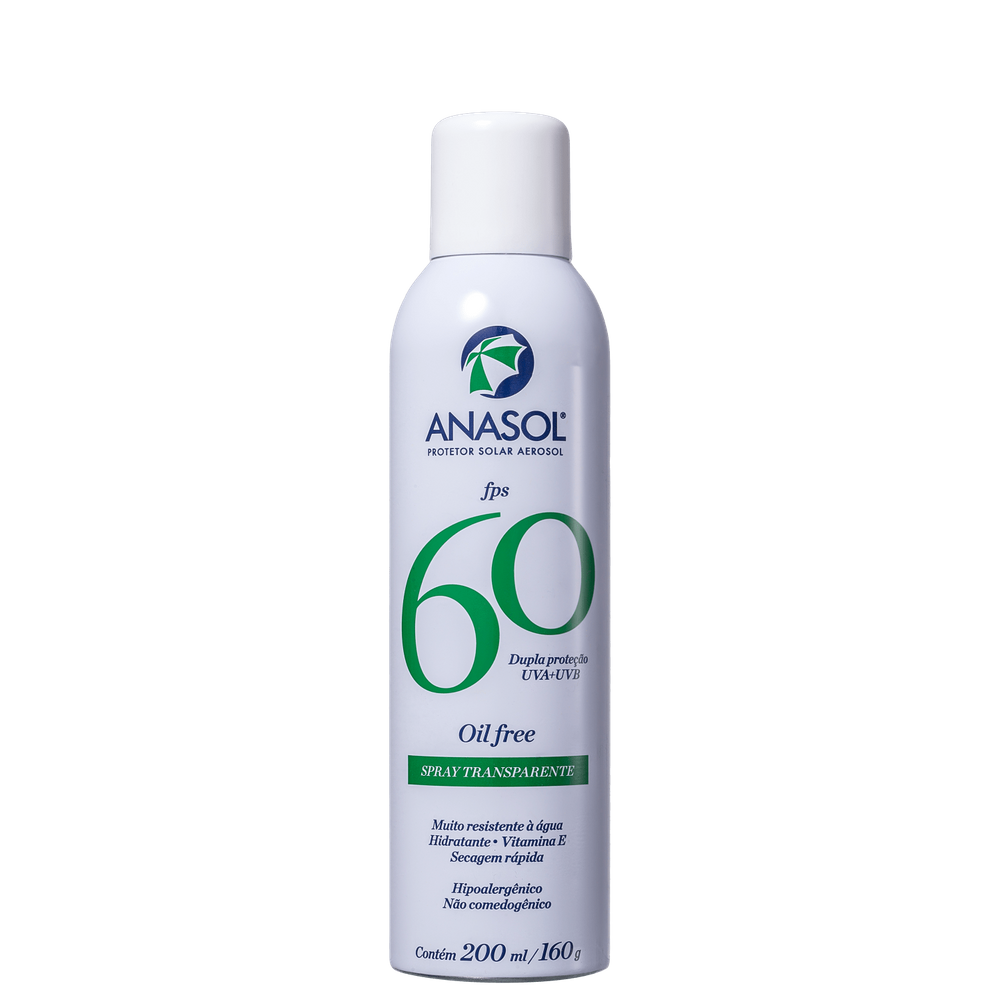 Anasol Protetor Solar Spray Transparente FPS 60 200ml