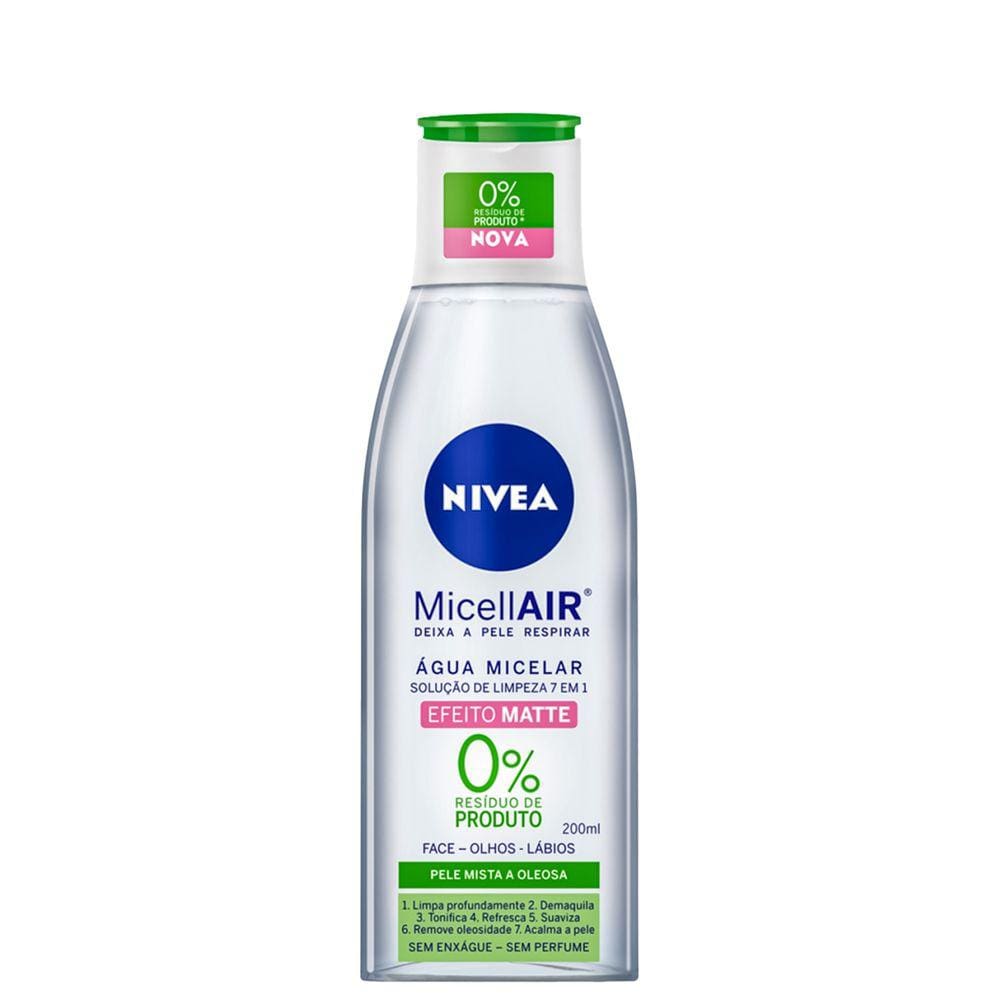 NIVEA Micellair 7 em 1 Efeito Matte - Água Micelar 200ml