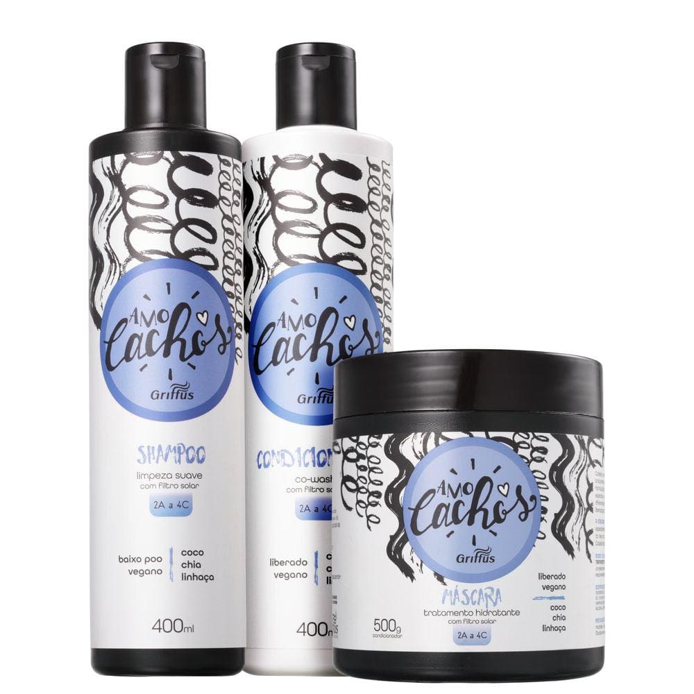 Kit Griffus Amo Cachos Co-Wash Trio (3 Produtos) BLZ