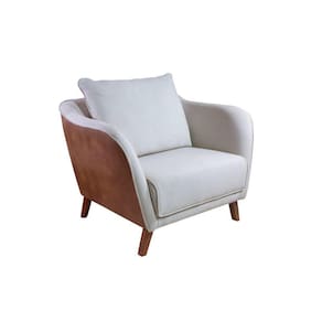 Poltrona decorativa para sala madeira maciça - Doha - Bianchi Móveis