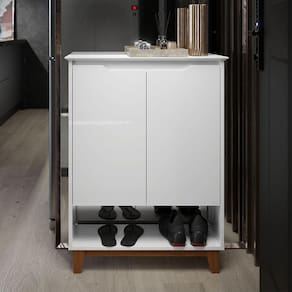 Sapateira 2 Portas Hall Flow Branco - EJ Moveis