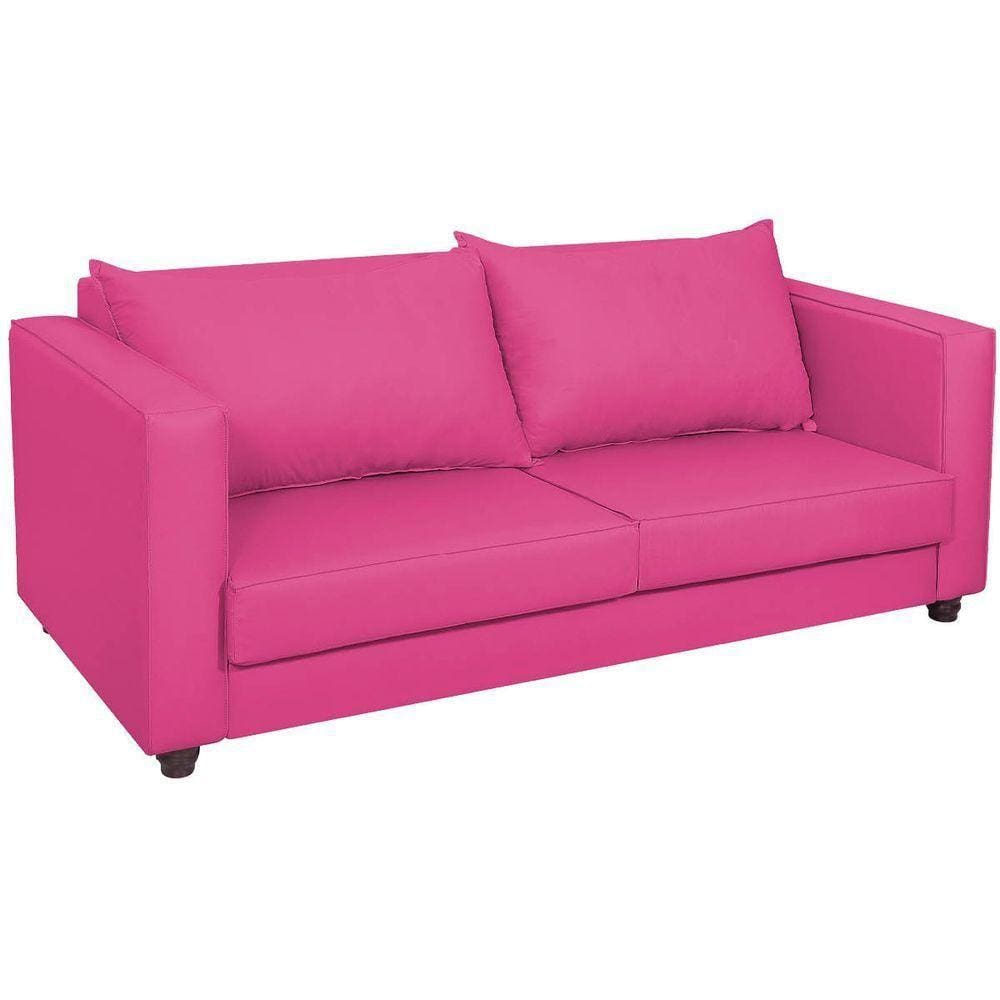 Sofá 2 Lugares Lisboa Suede - Doce Sonho Móveis Pink