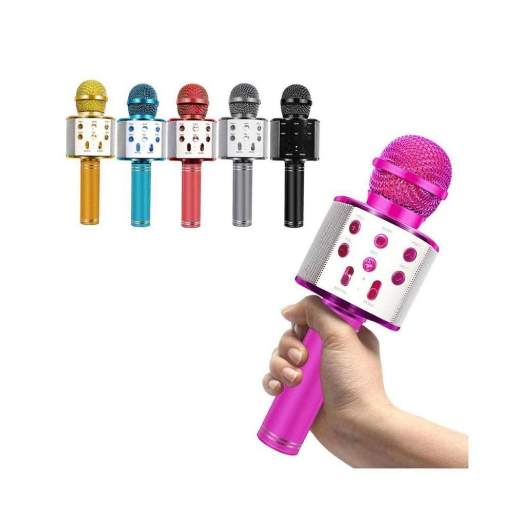 Microfone Karaokê Handheld Ktv Ws-858 Bluetooth 4.0 Portátil