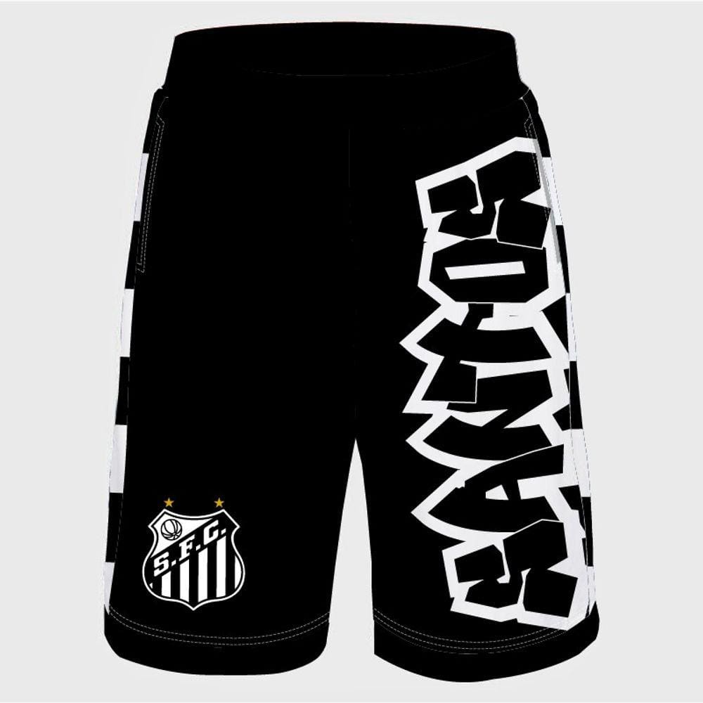 Bermuda | Calção do Santos Grafite - Jotaz - Produto Oficial - Masculino