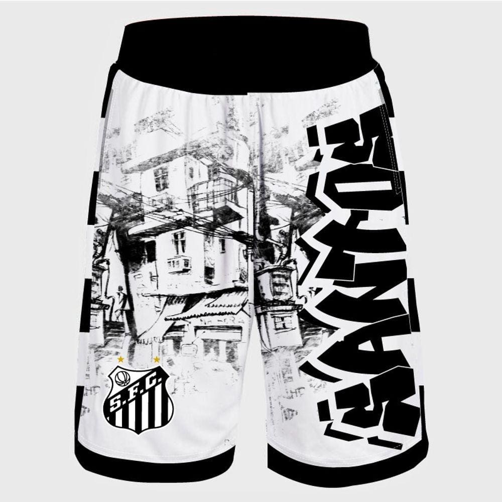 Bermuda | Calção do Santos Quebrada - Jotaz - Produto Oficial - Masculino