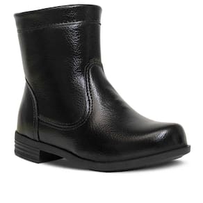 Bota Cano Curto Infantil Nº20Ao27 Coturno Menina Zíper 09.09