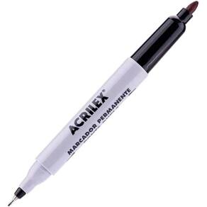 Marcador Permanente Ponta Dupla 4.0mm Preto - Acrilex