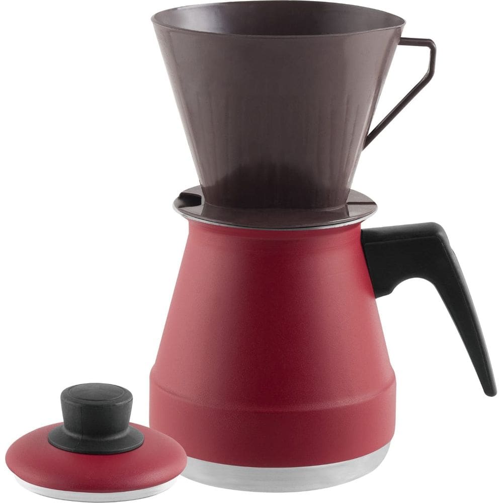 Cafeteira De Aluminio Com suporte Melita Color Cor Vermelho