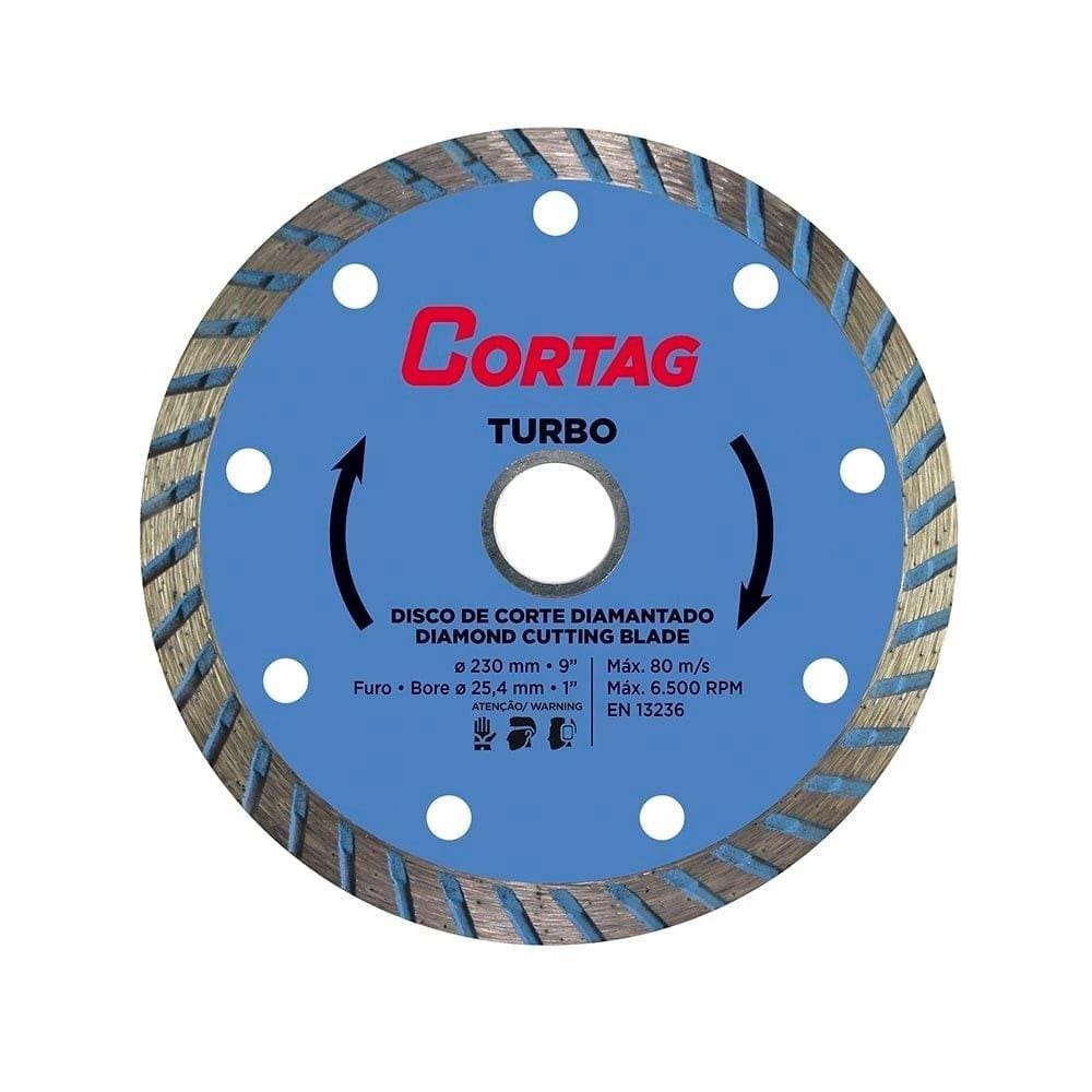 Disco Diamantado Cortag 9P Turbo 230x25,4mm