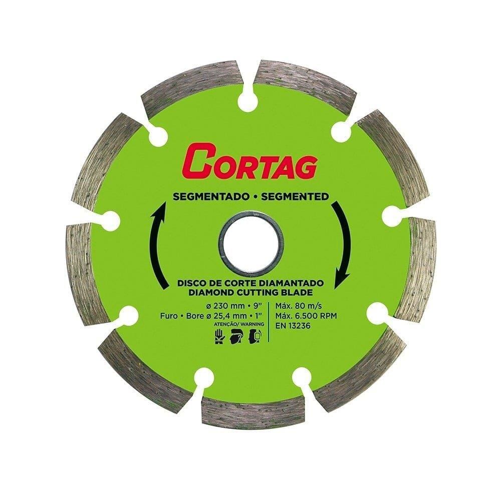Disco Diamantado Cortag 9P Segmentado 230x25,4mm