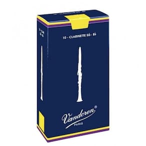 Palheta Tradicional Para Clarinete Sib 3 Vandoren Cr103 - Cx / 10