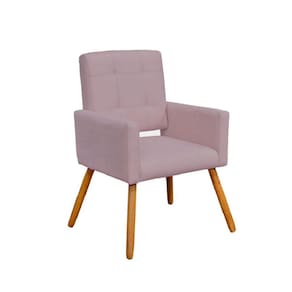 Poltrona Cadeira Camila Clinica Escritório Recepção Consultório Veludo Rose - LM DECOR