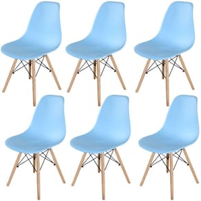 Kit 6 Cadeiras Eames Eifell 130PP