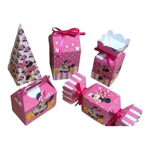 Kit Festa Minnie Rosa 50 Itens Kibunitinho Lembrancinhas Para Aniversário Infantil