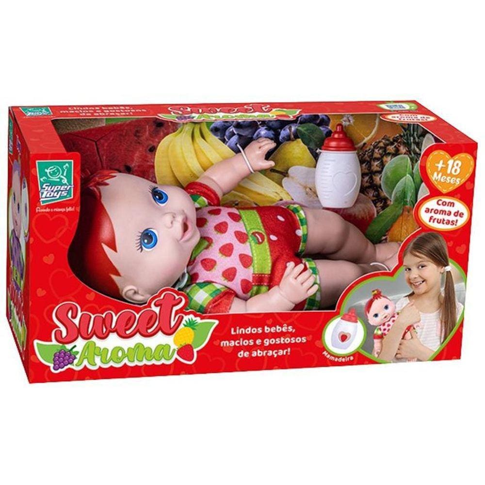 Boneca Sweet Aroma Morango Super Toys