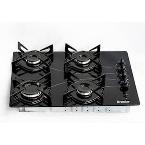 Fogão Cooktop com Mesa de Vidro Pop 4 Bocas Braslar