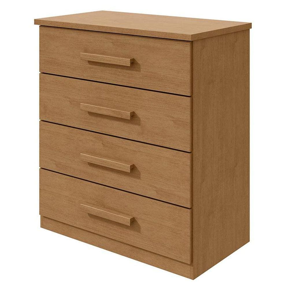 Cômoda Gaveteiro Baião Amêndoa Clean - Lopas