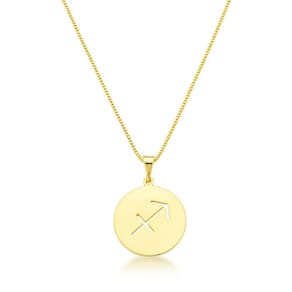 Colar De Signos Banhado A Ouro 18k - Sagitário