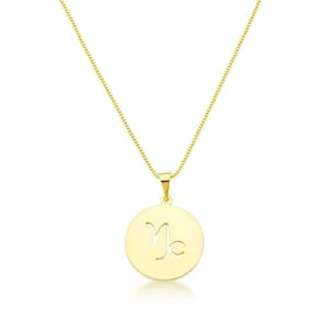 Colar De Signos Banhado A Ouro 18k - Capricórnio