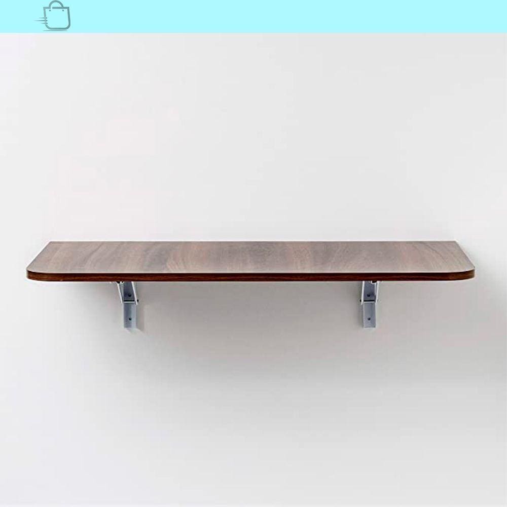 Mesa Dobrável de Parede Bemfixa Castanho 80x41cm em MDP