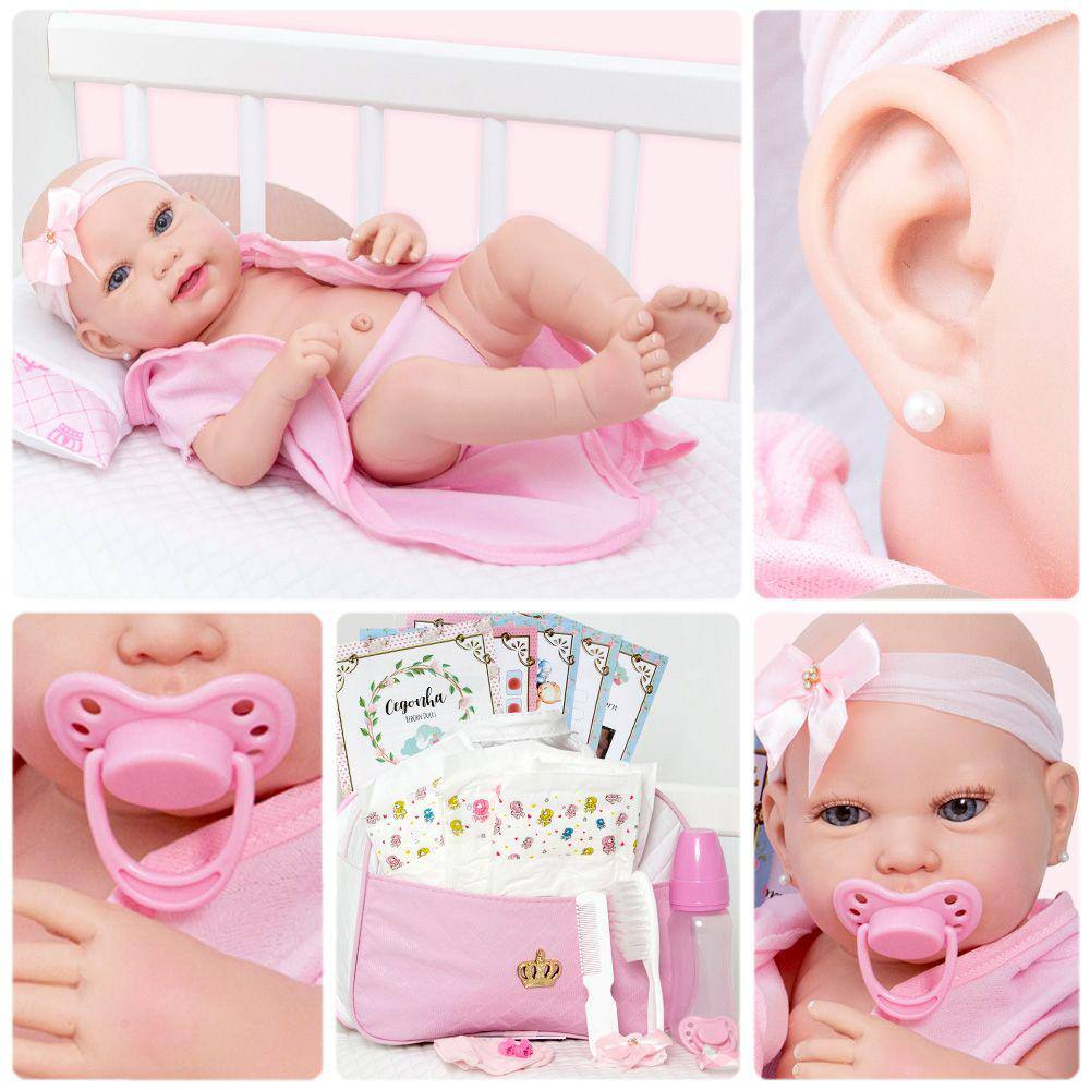 Boneca bebe realista similar reborn barata 17 acessorios pontofrio  pontofrio pontofrio, pontofrio