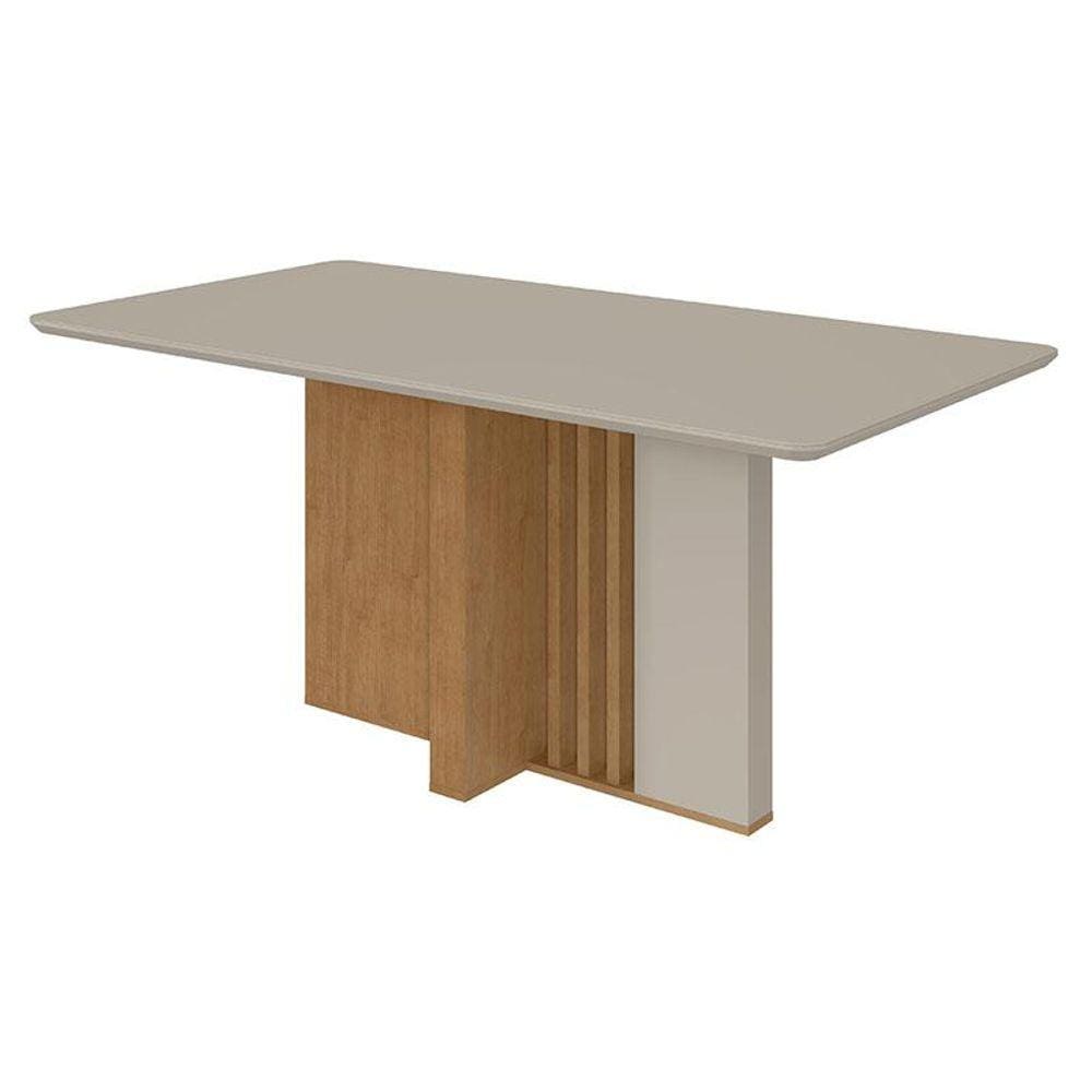 Mesa de Jantar Astrid 170 cm Amêndoa Clean Off White - Lopas