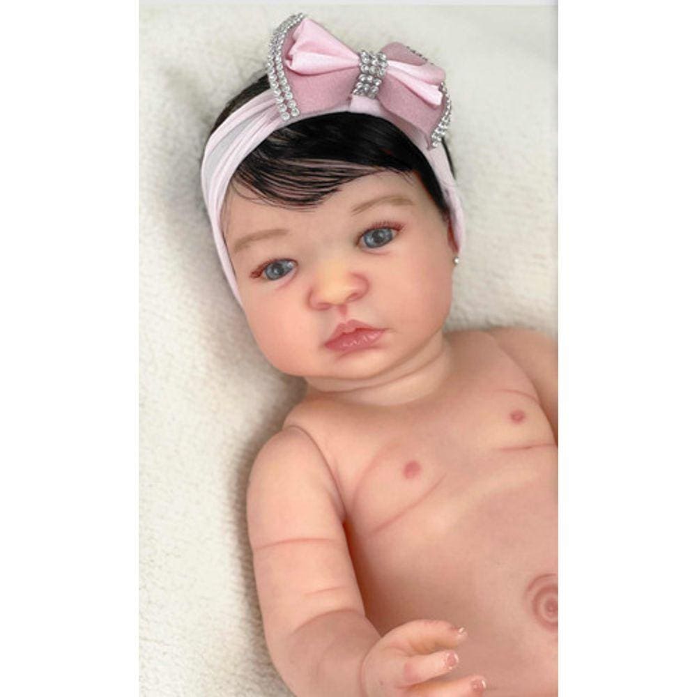 Bebe Reborn Princesa Banho Silicone Realista, Fio A Fio