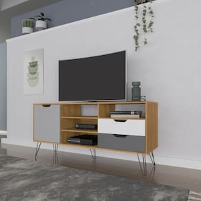 Rack TV 60" 1 Porta e 2 Gavetas Multimóveis CR45167
