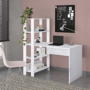 Escrivaninha 120cm com Estante Lateral Multimóveis CR25207