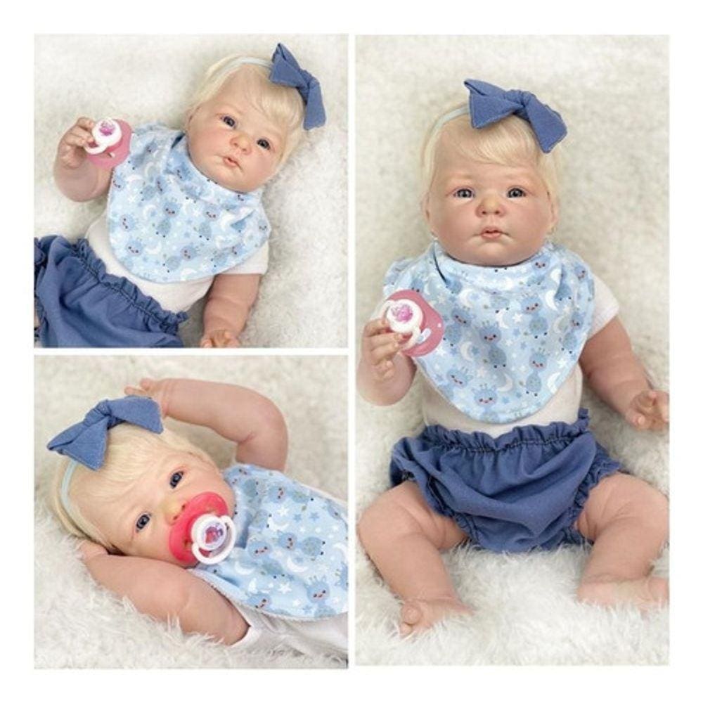 Bebê Reborn Realista -hanna- ( Pode Tomar Banho ) Fio A Fio