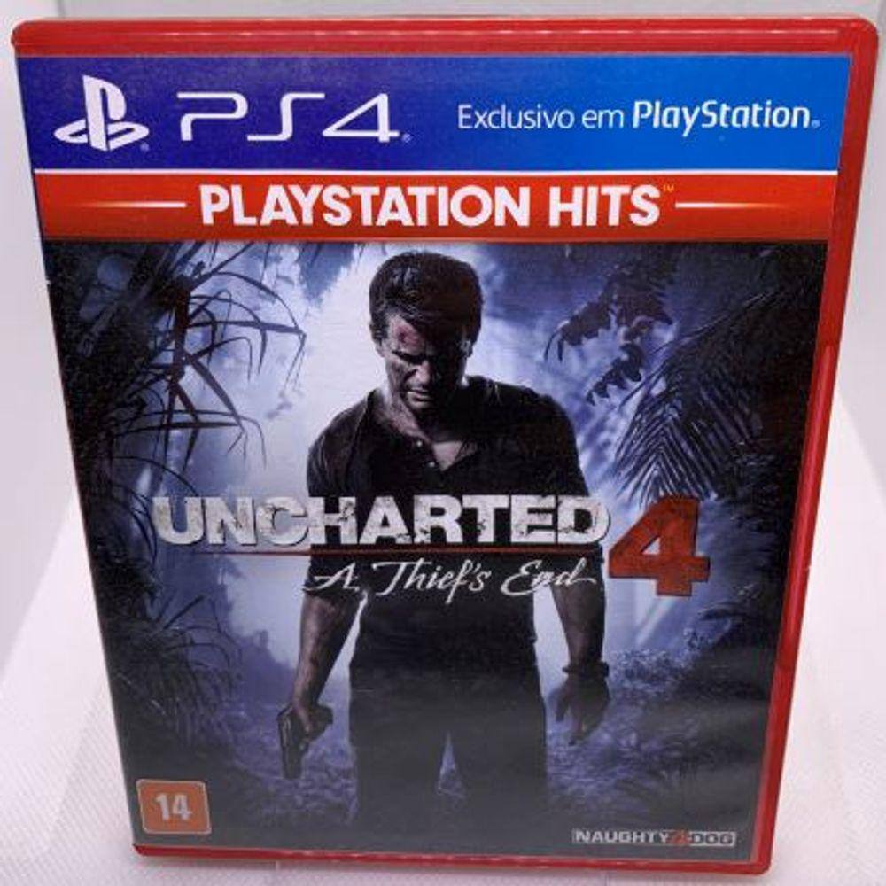 Mídia Física Jogo Uncharted 4: A Thief's End Ps4 Original - GAMES