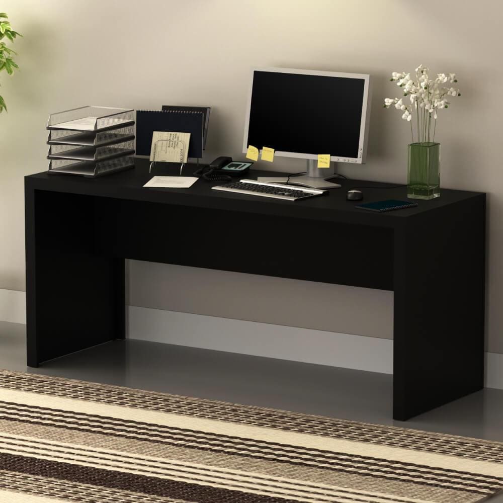 Mesa de Escritório 163cm - Preto