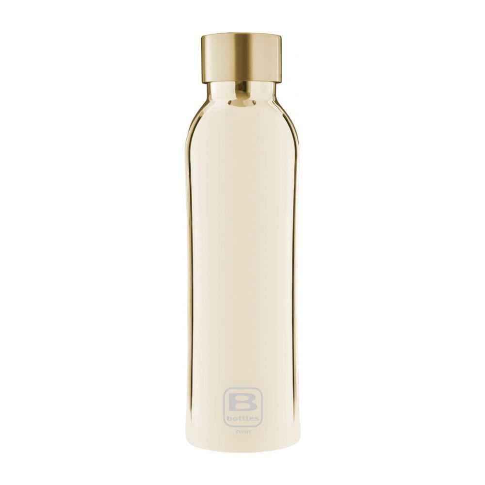 Garrafa Térmica Parede Dupla 500Ml Dourada Luxo Twin Bugatti
