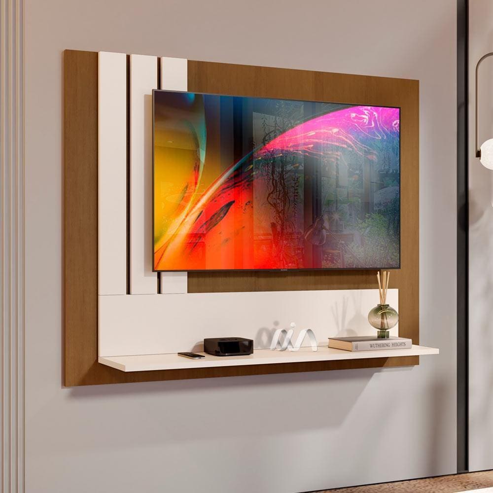 Painel Para TV Até 43 Polegadas Nature Pérola 5119 Luxo JB Bechara